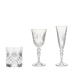 Zestaw kieliszki i szklanki 18 el RCR – Melodia